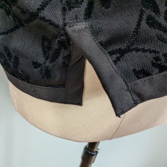 Vintage Tapestry Jacket Blazer XL Reversible Boho Whimsigoth Patchwork Black 90s - Picture 6 of 9